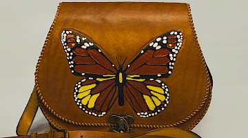 Monarch butterfly messenger bag